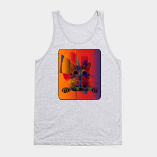 HYPNOSIS CAT Abstract Tank Top